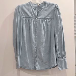 NWOT Joie Cotton-Silk Blend Chambray Button Down Shirt